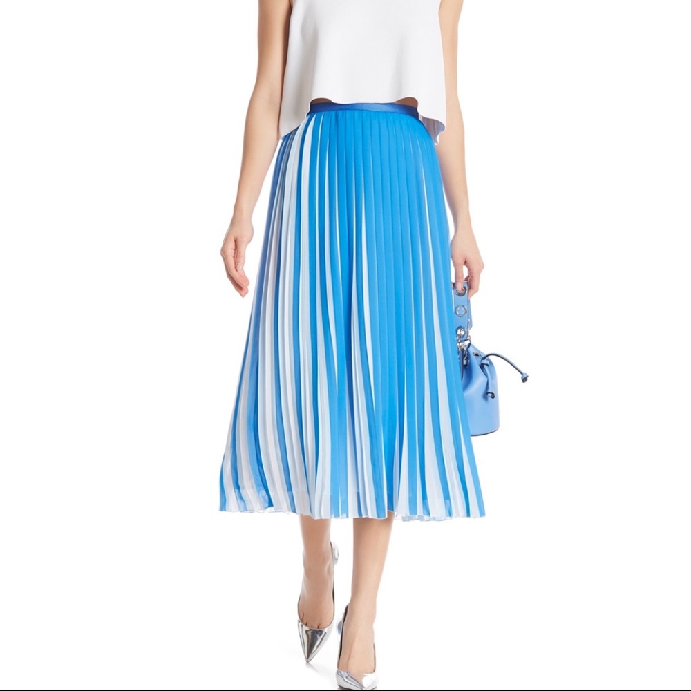 BCBGMAXAZRIA midi pleated skirt